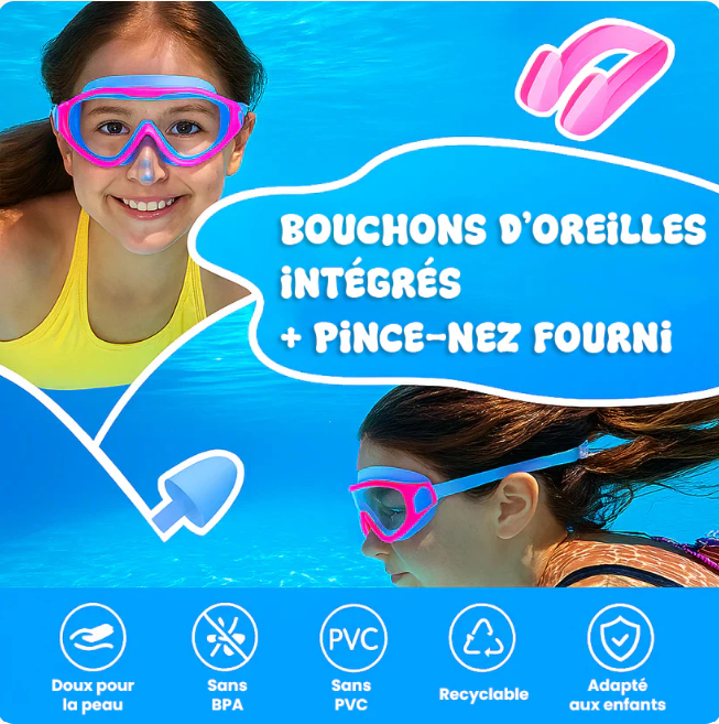 Lunettes de baignade AquaClip : 3 secondes pour profiter de l'été