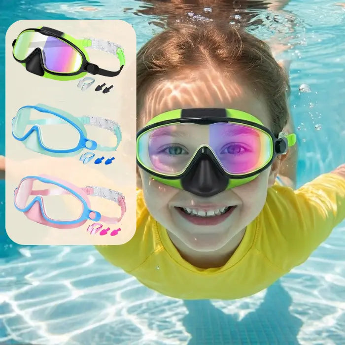 Lunettes de baignades AquaClip Max : 3 secondes pour profiter de l'été (protège nez intégré)